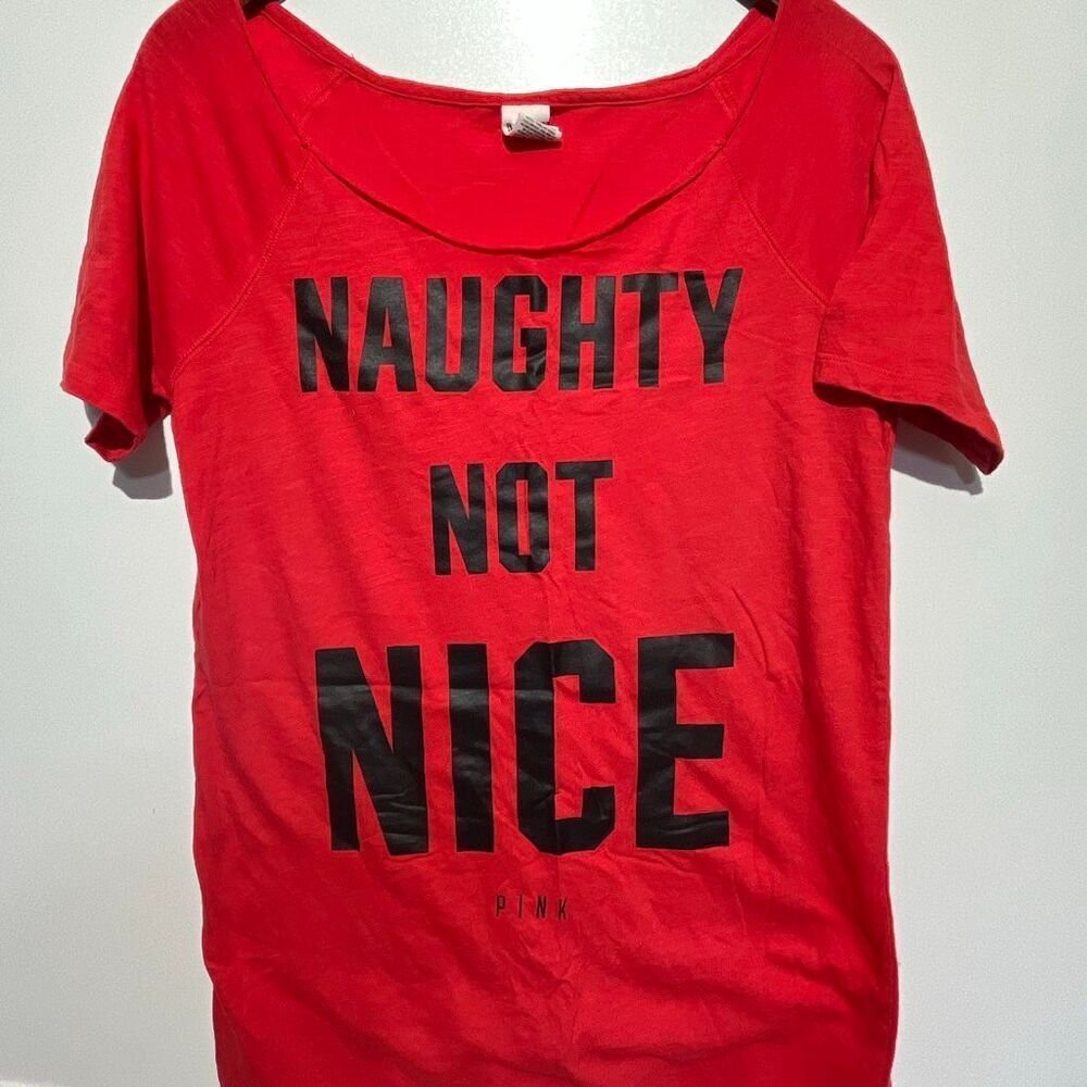 Victoria's Secret Pink Naughty Not Nice Sleepwear Size Small